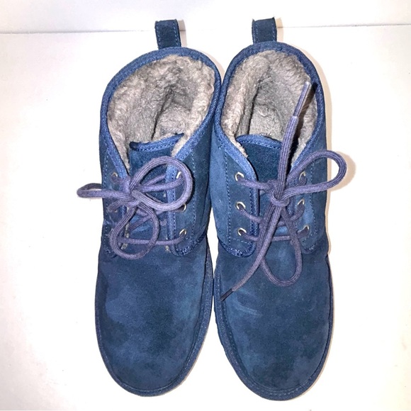 UGG Neumel Shearling Winter Chukka Boots Mens Size 12 Blue Style 3236 - Picture 5 of 12